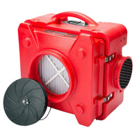 BlueDri AirShield 550 ⅓ HP 3 Stage HEPA Air Purifier Scrubber: red